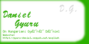 daniel gyuru business card
